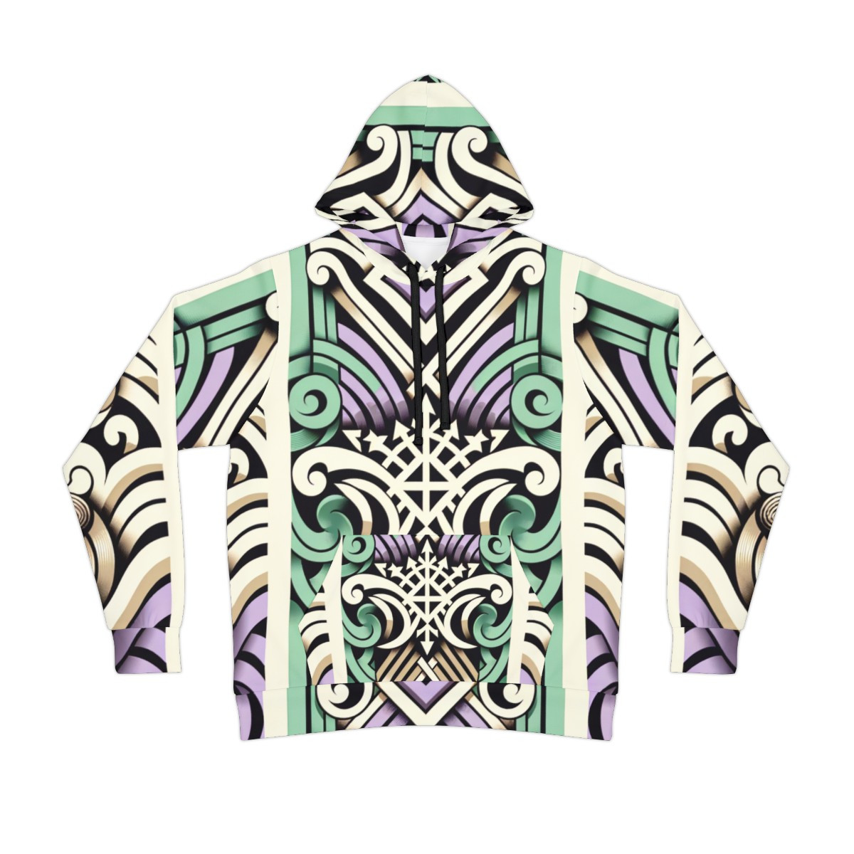 "Kente Kaleidoscope Unisex Athleisure Hoodie"