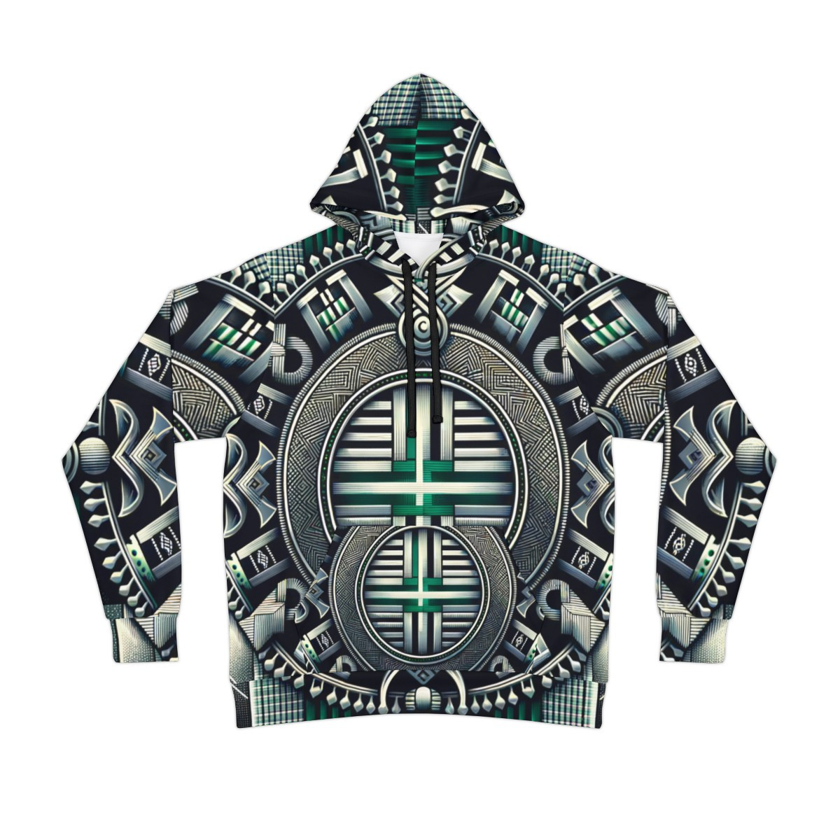 "AfroFusion Kente Power Hoodie"