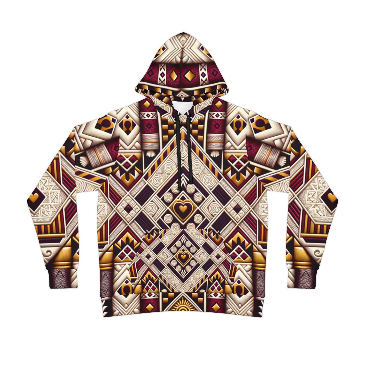 "Kente Rhythm Unisex Athletic Hoodie"