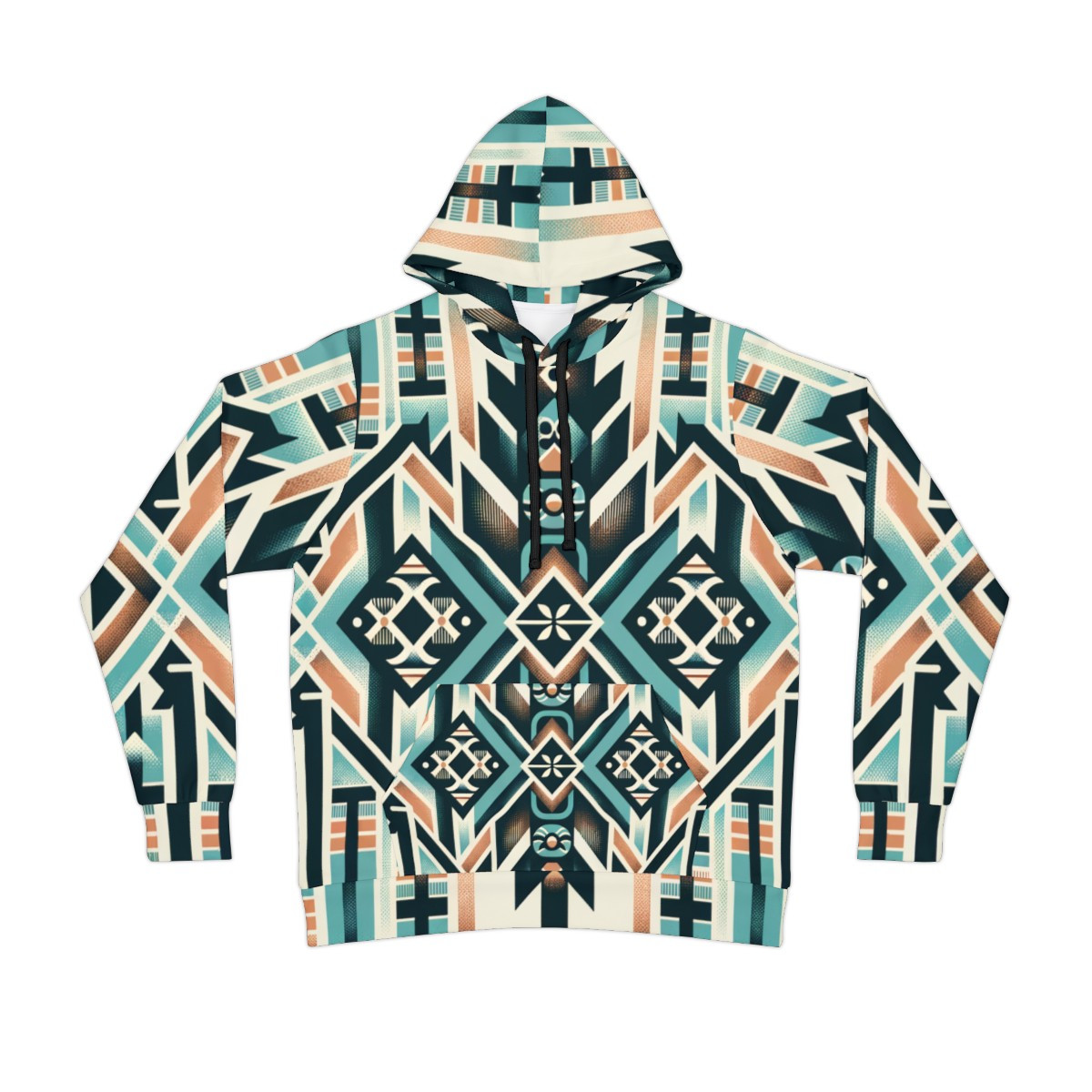 "Kente Kaleidoscope Unisex Athleisure Hoodie"