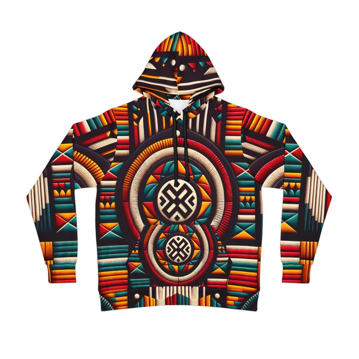 "Kente Fusion Unisex Power Hoodie"