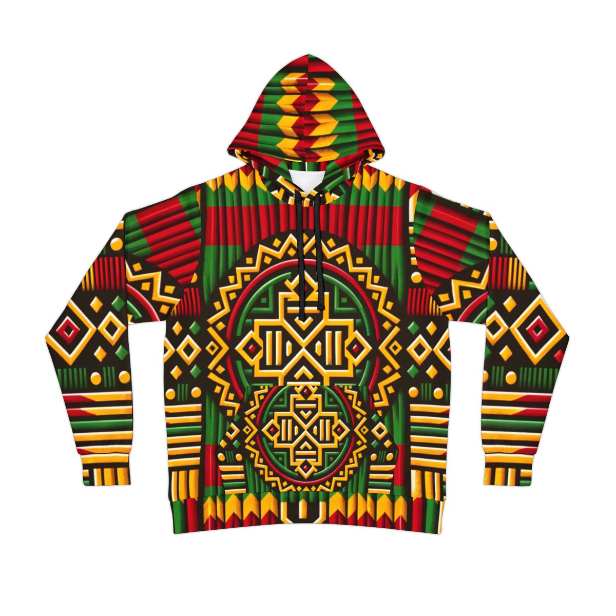 "Kente Fusion Unisex Power Hoodie"