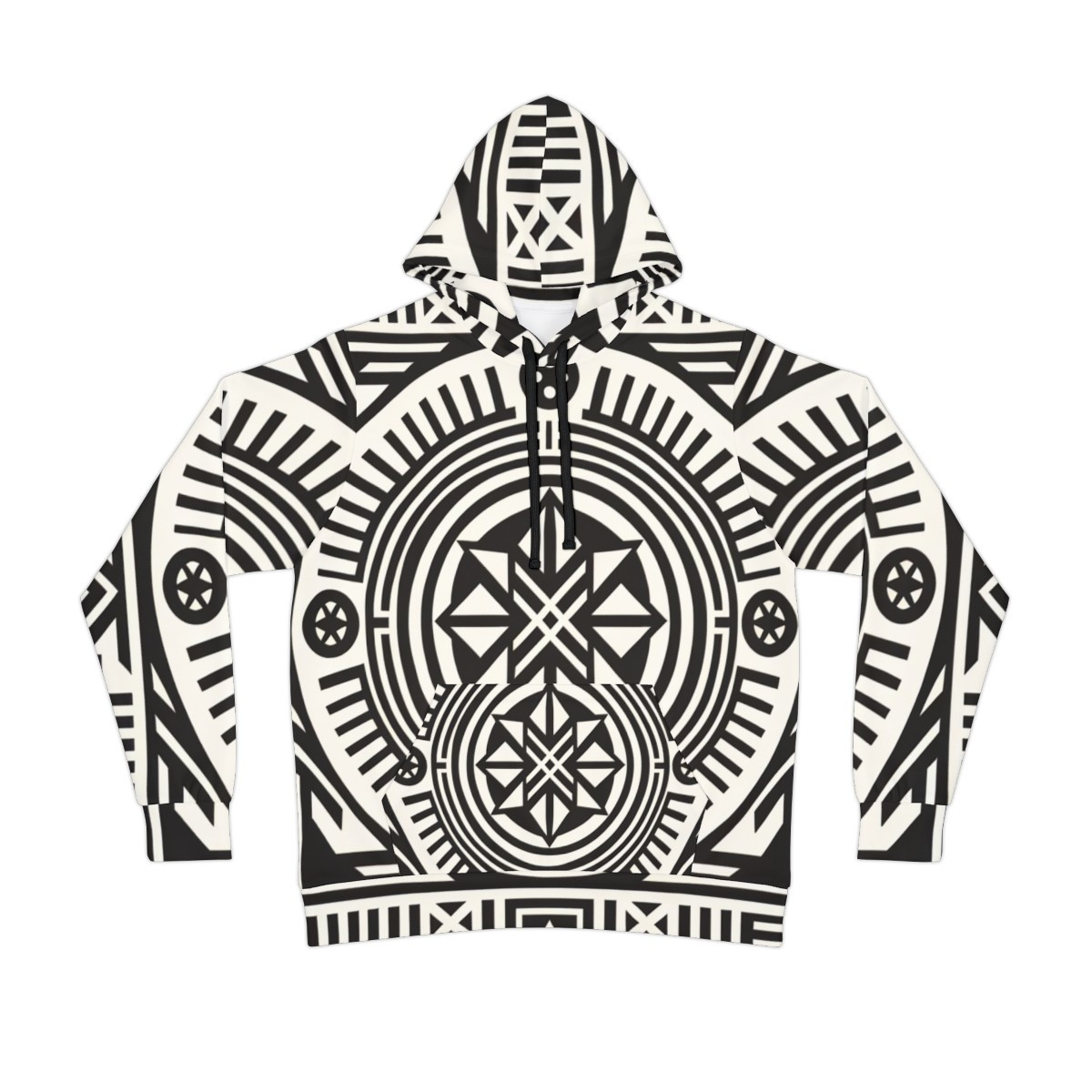 "Kente Kaleidoscope Unisex Athletic Hoodie"