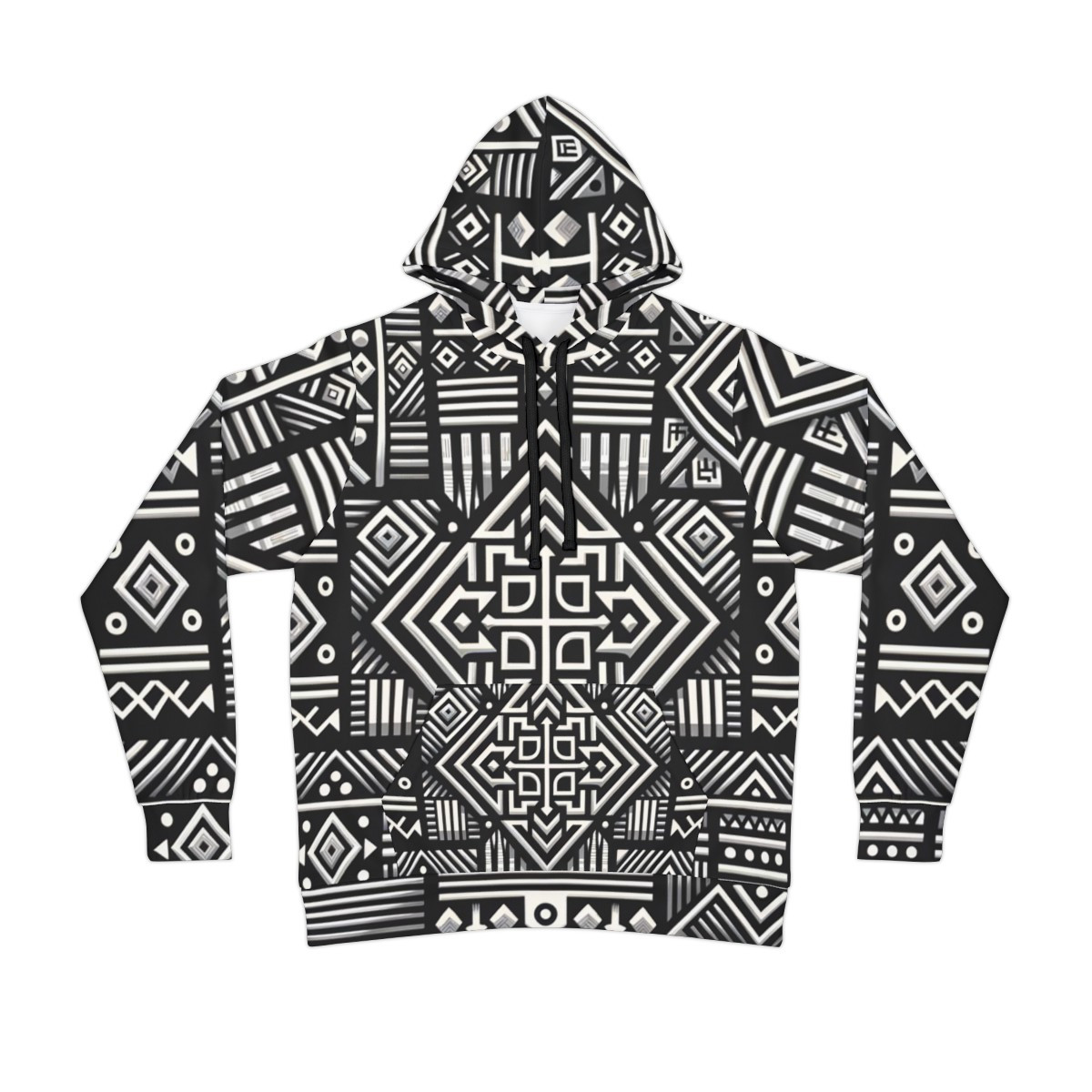 "Kente Kaleidoscope Unisex Athletic Hoodie"