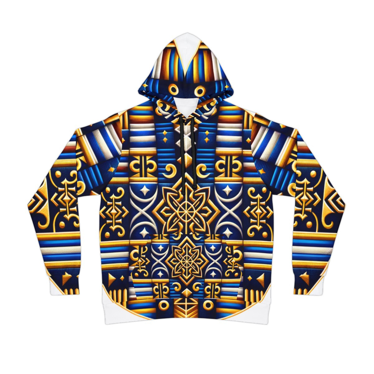 "Kente Kaleidoscope Unisex Athletic Hoodie"