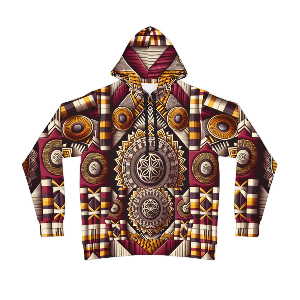 "Global Fusion Kente Kinetic Hoodie"