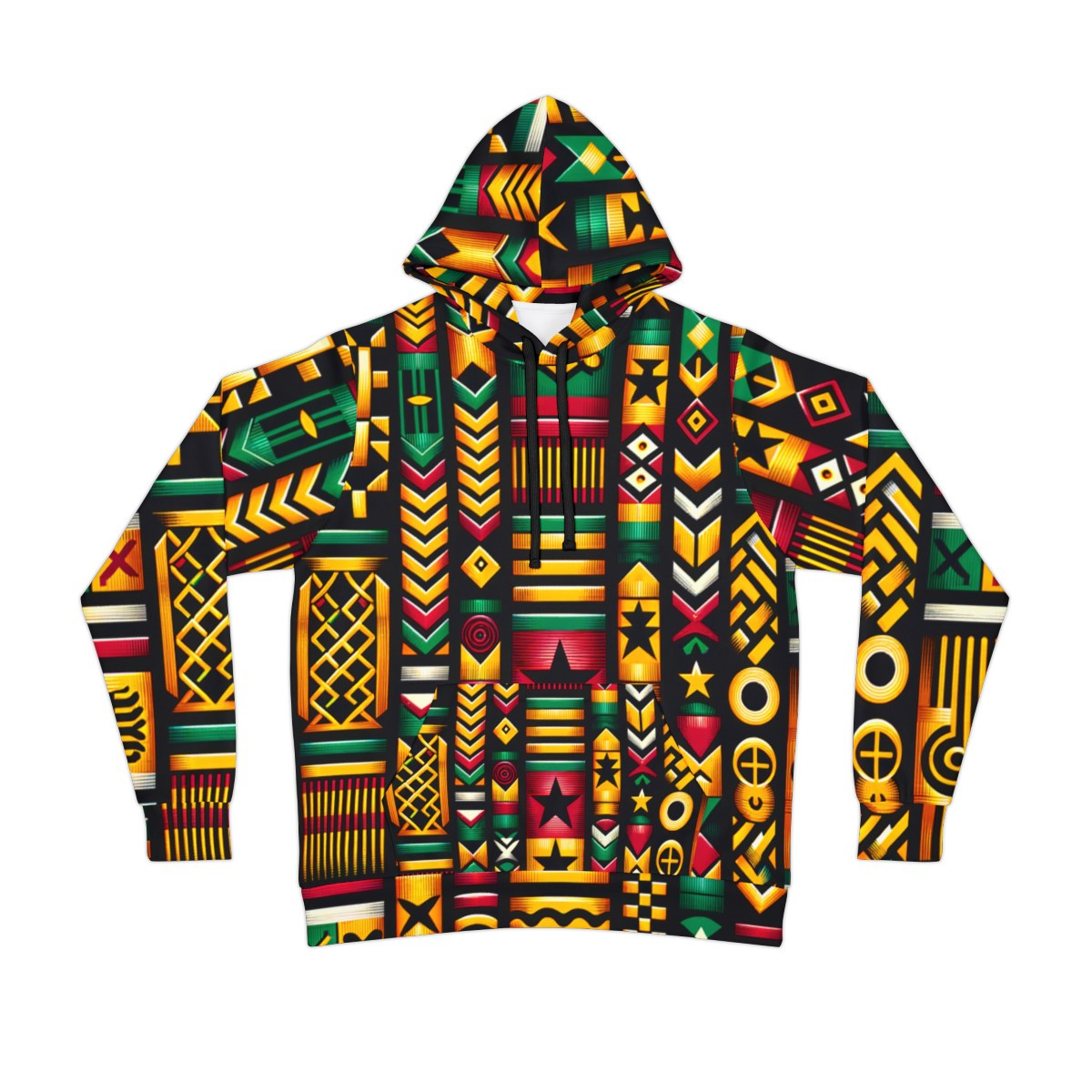 "Kente Harmony Unisex Athleisure Hoodie"