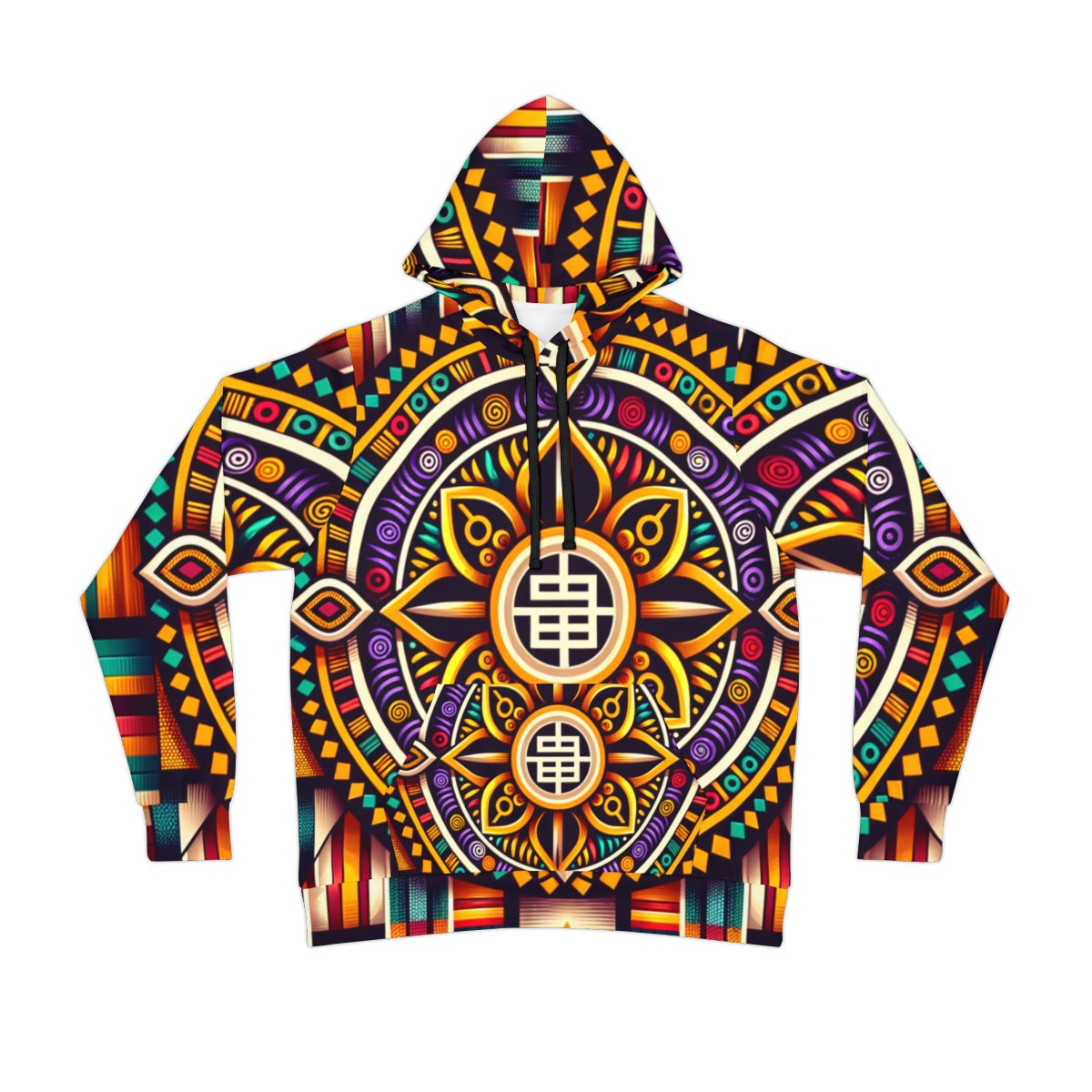 "Kente Rhythm Unisex Athletic Hoodie"