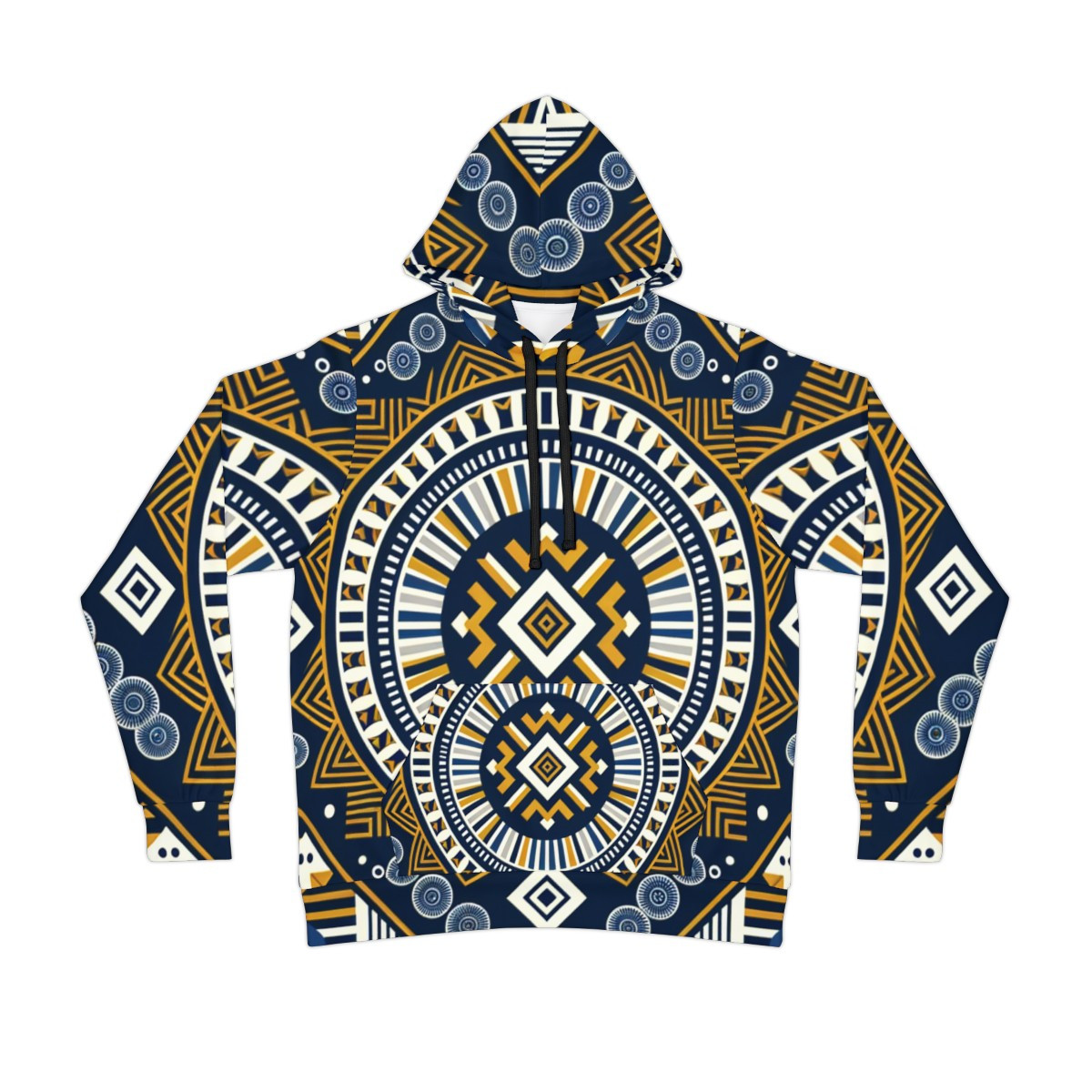 "Kente Kinetic Unisex Fusion Hoodie"