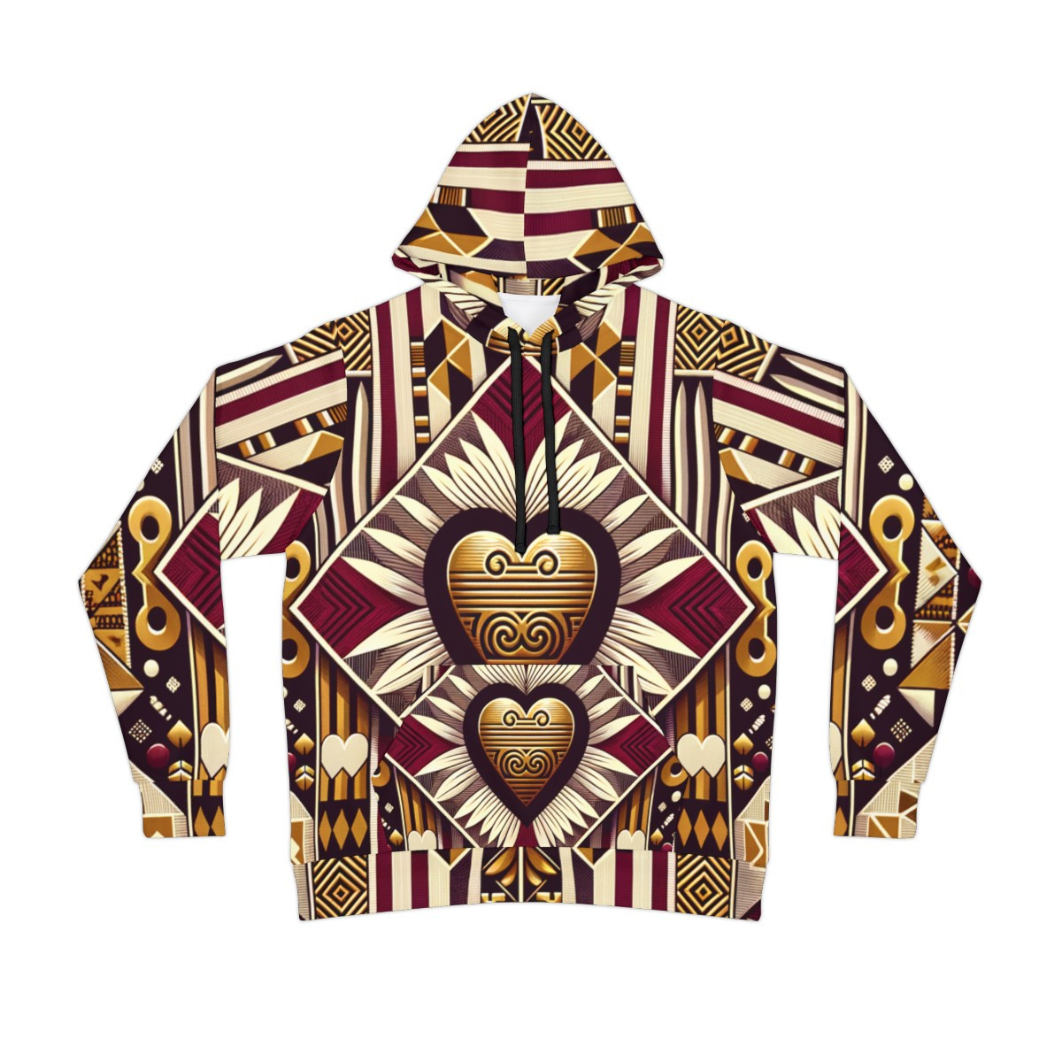 "Kente Kaleidoscope Unisex Power Hoodie"