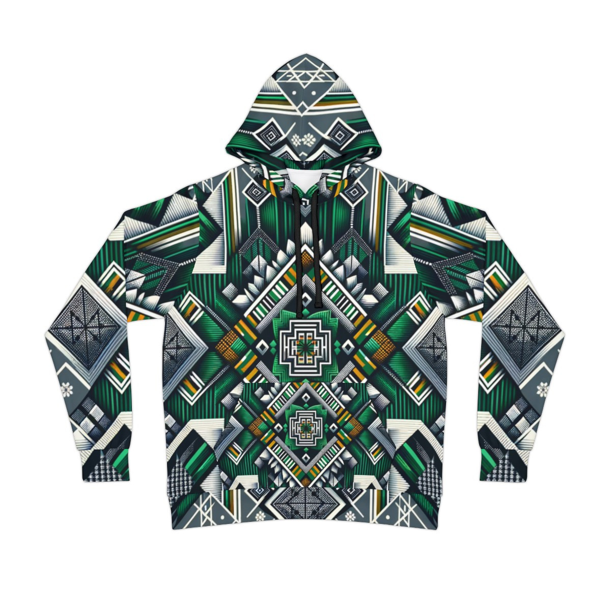 "Kente Kaleidoscope Unisex Athletic Hoodie"