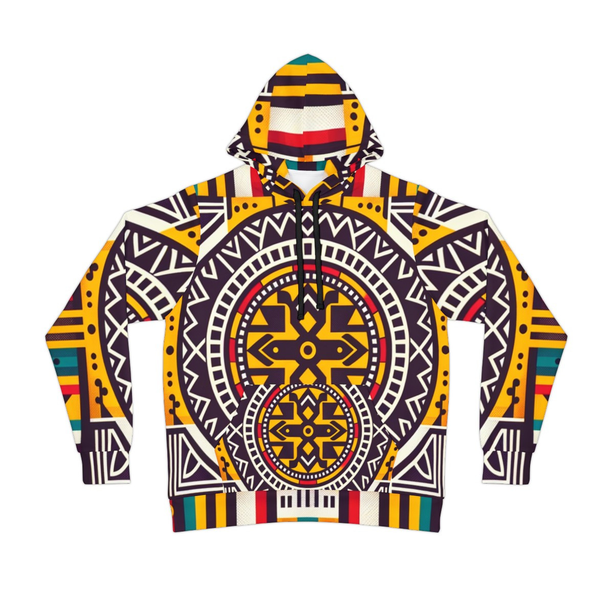 "Ghanaian Glory Unisex Athletic Kente Hoodie"