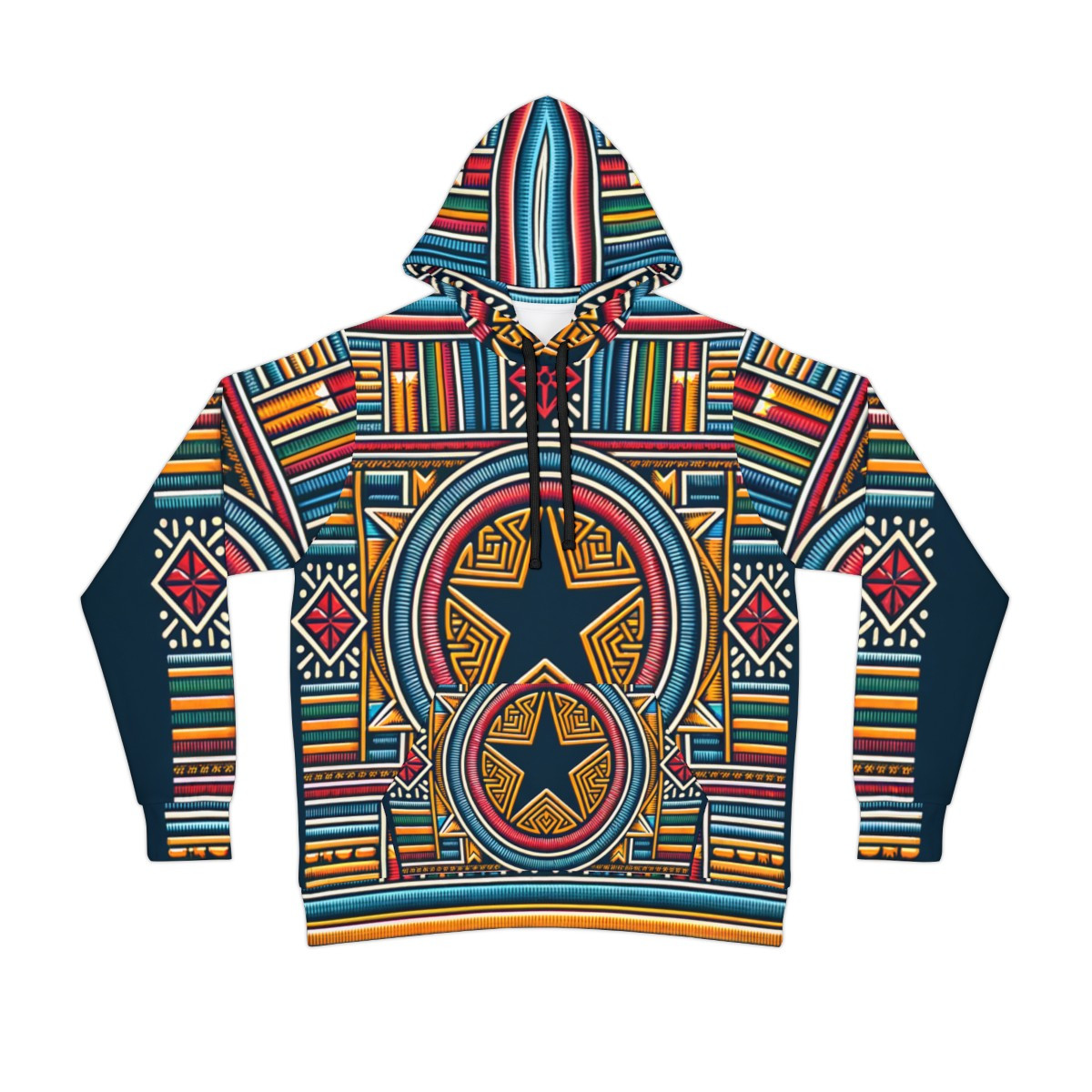 "KenteKaleidoscope Unisex Athletic Hoodie"