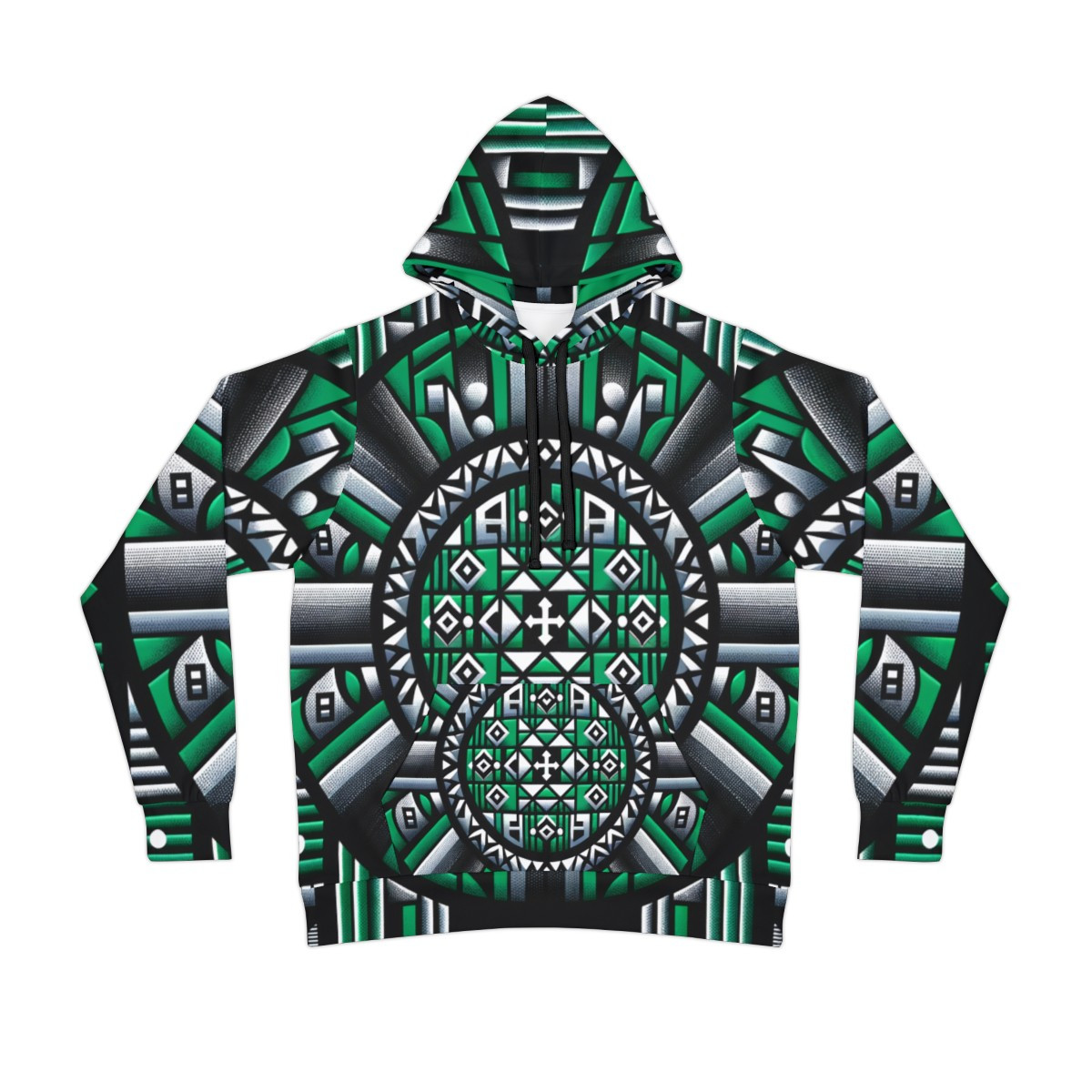 "Kente Kaleidoscope Unisex Athletic Hoodie"