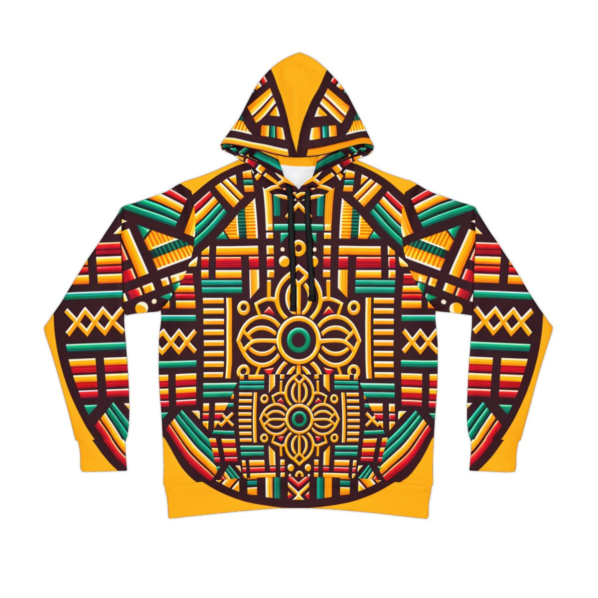 "Cultural Threads Unisex Kente Athletic Hoodie"
