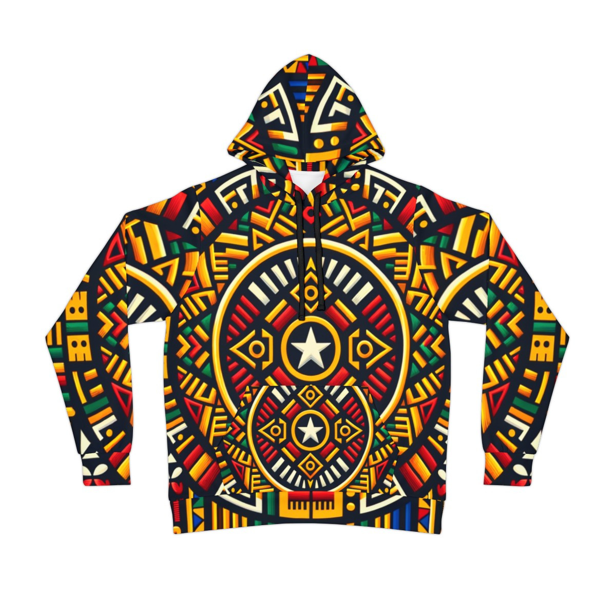 "Kente Harmony Unisex Athleisure Hoodie"