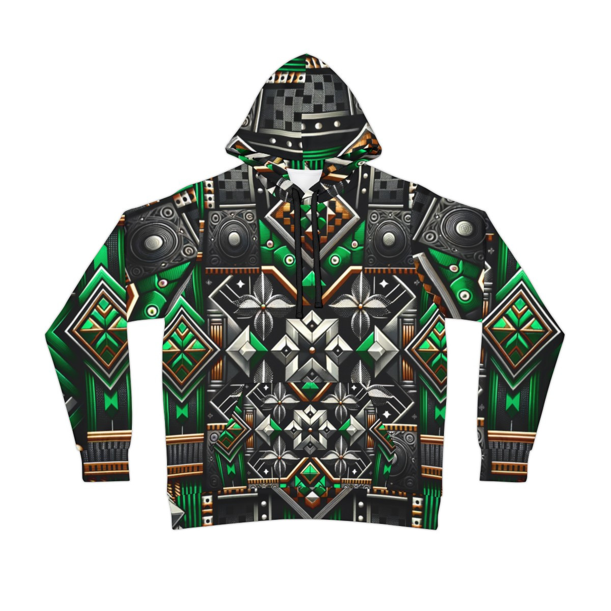 "Kente Symphony Unisex Athlete Hoodie"