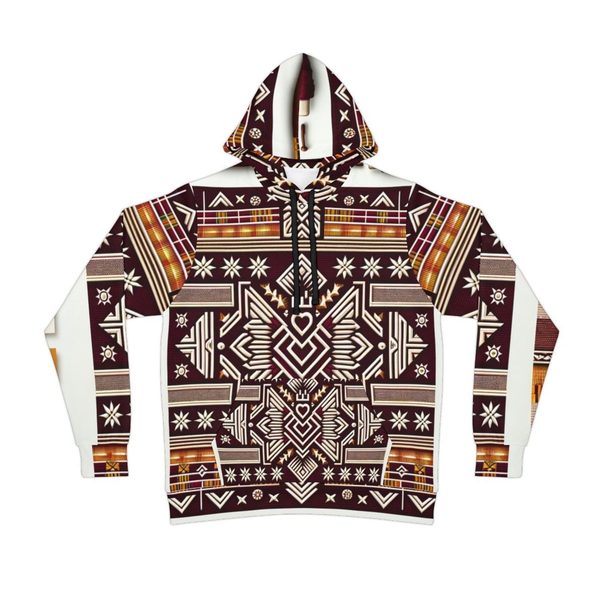 "Kente Fusion: Unisex All-Star Athletic Hoodie"