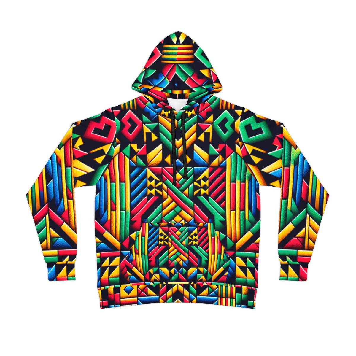 "Kente Kaleidoscope Unisex Performance Hoodie"