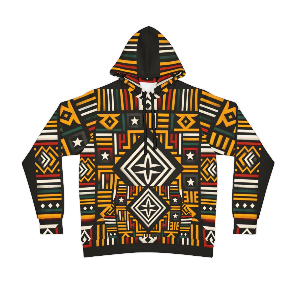 "TraditionFlex Kente Unisex Athletic Hoodie"
