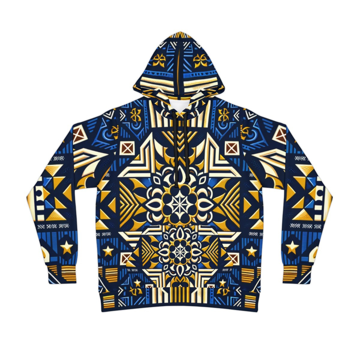 "Kente Kaleidoscope Unisex Athletic Hoodie"