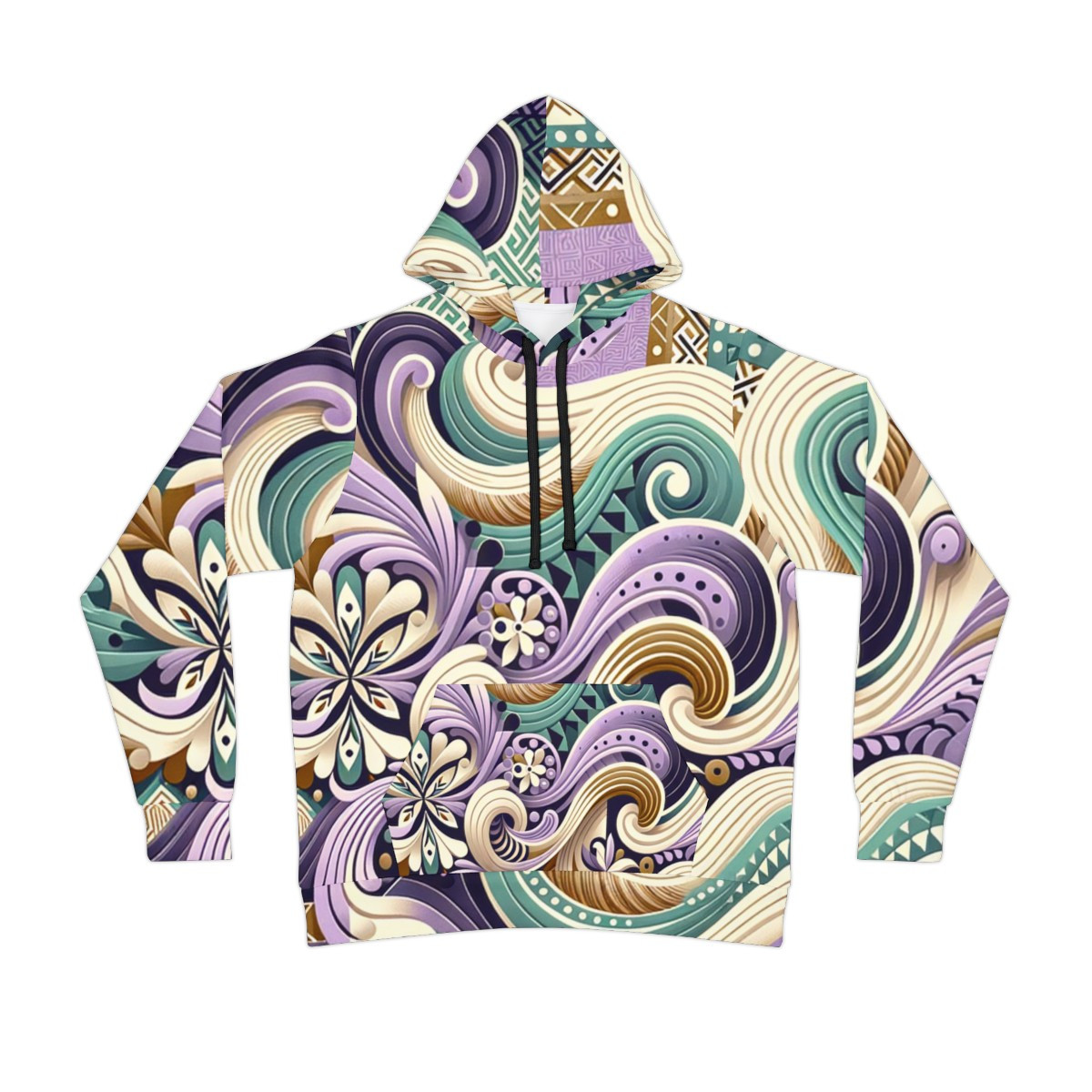 "Kente Kaleidoscope Unisex Athletic Hoodie"