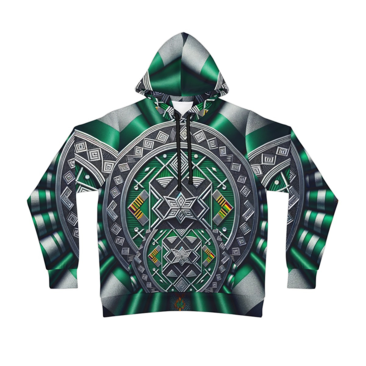 "Vibrant Fusion Kente Hoodie: Unisex Athleisure Edition"