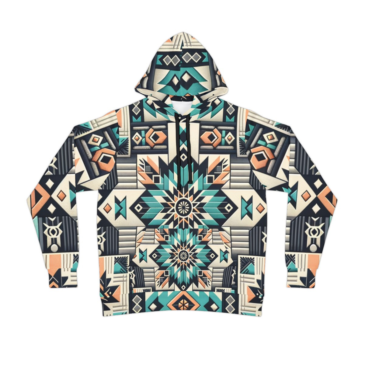 "Kente Fusion Unisex Power Hoodie"