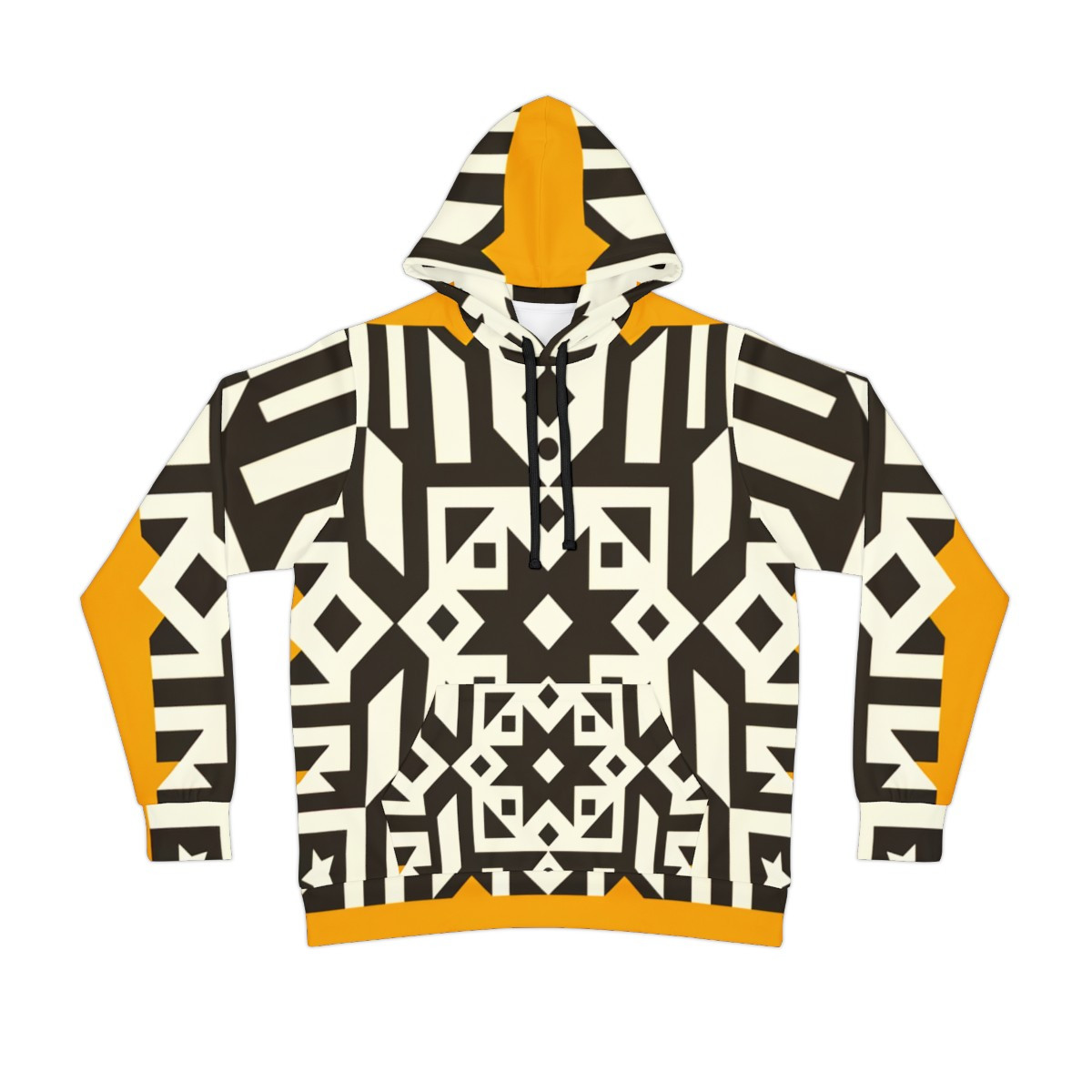 "Kente Kaleidoscope Unisex Athletic Hoodie"