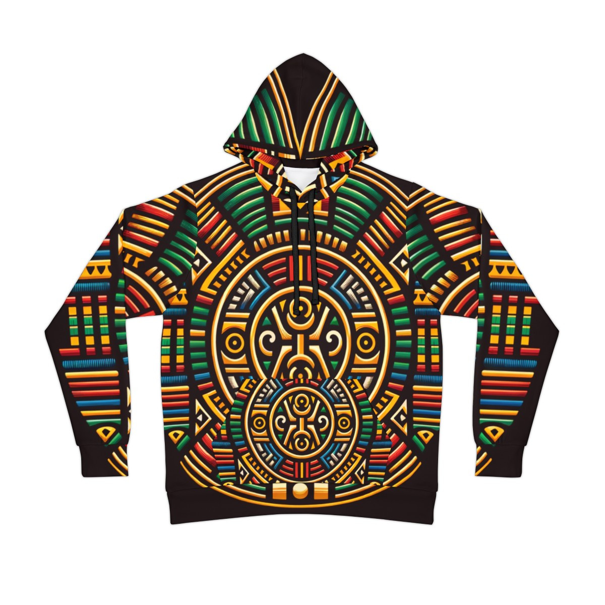 African Pride Unisex Kente Athletic Hoodie