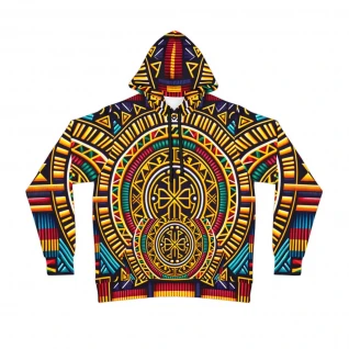 "KenteFusion Unisex Energy Hoodie"