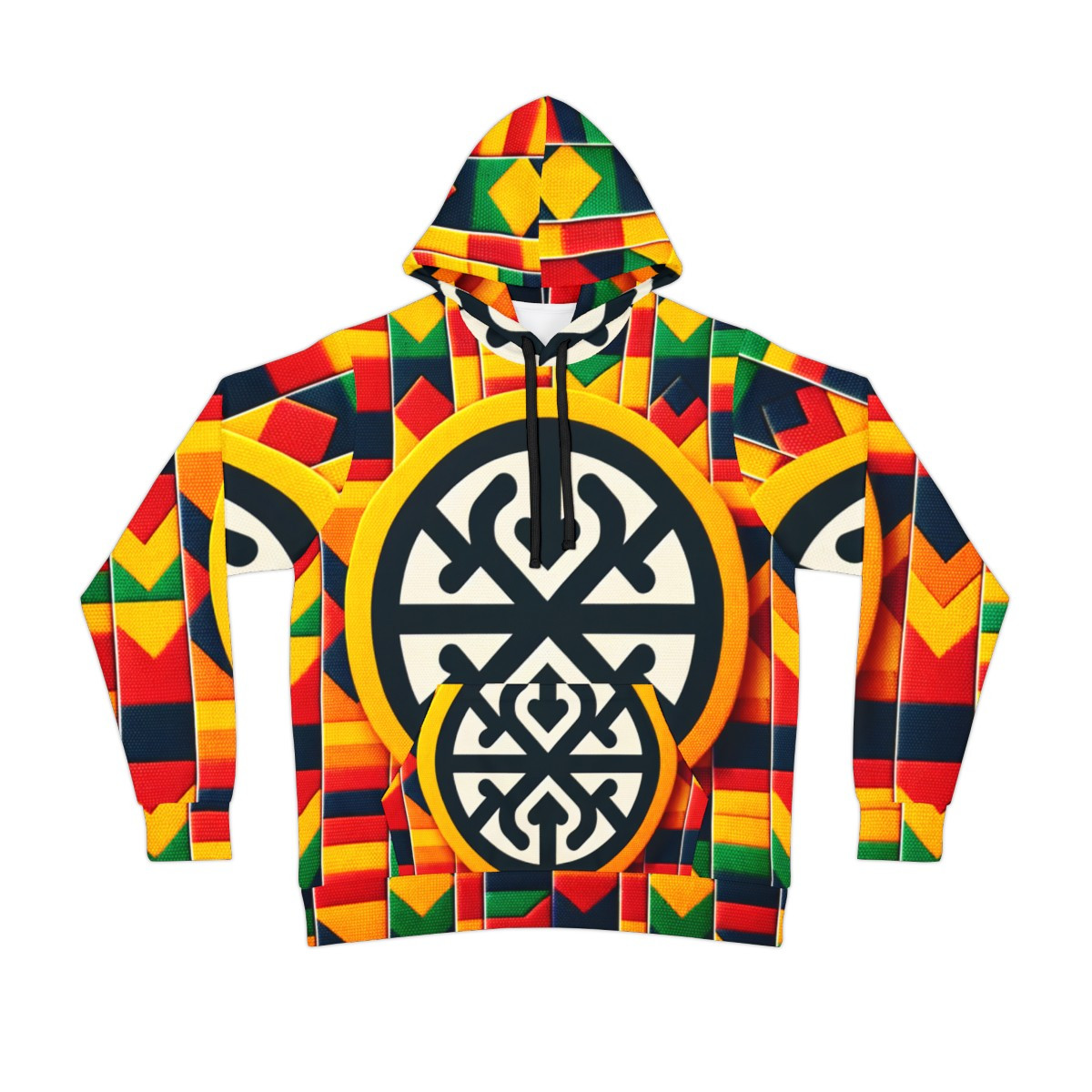 "Kente Fusion Unisex Power Hoodie"