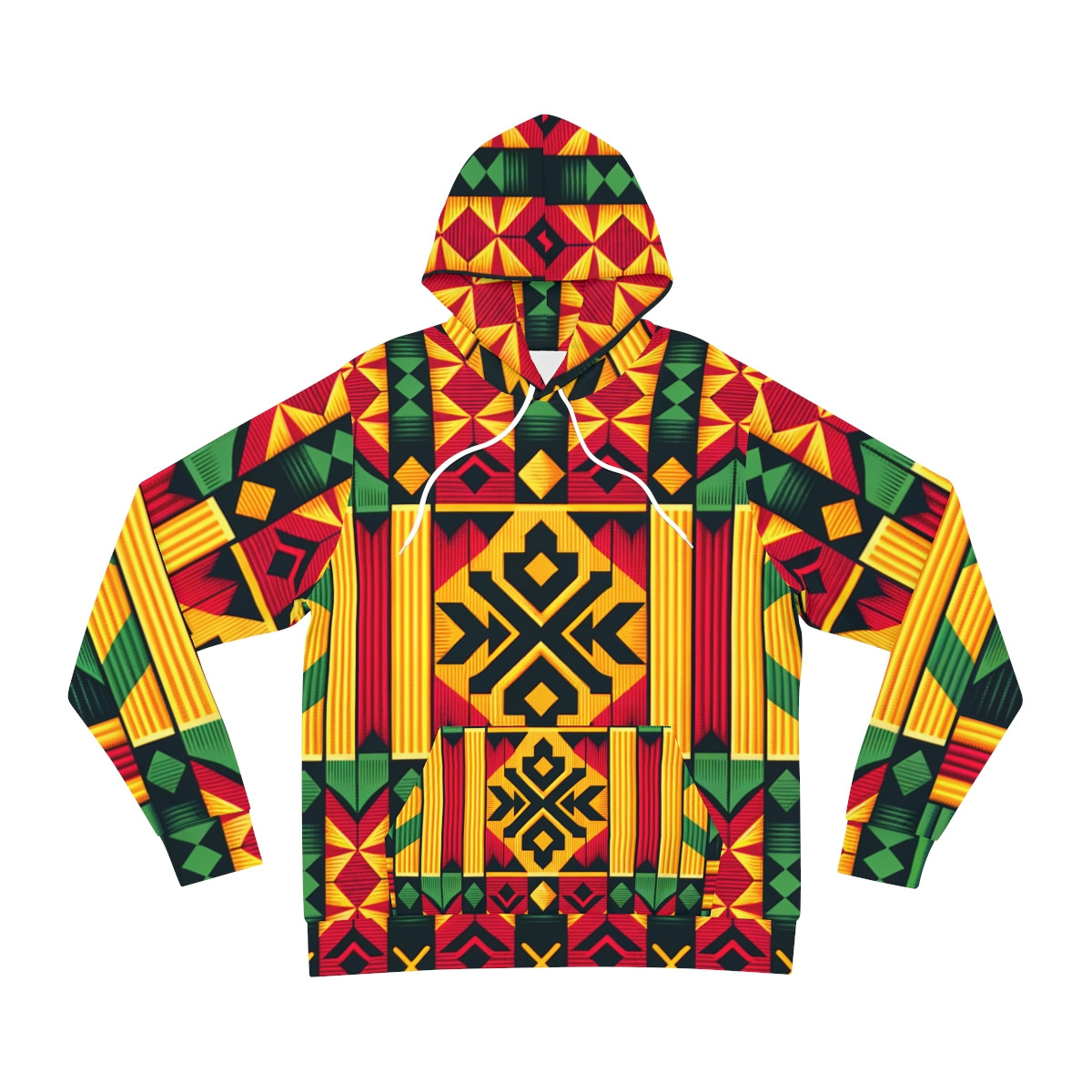 "Cultural Symphony Unisex Kente Hoodie"