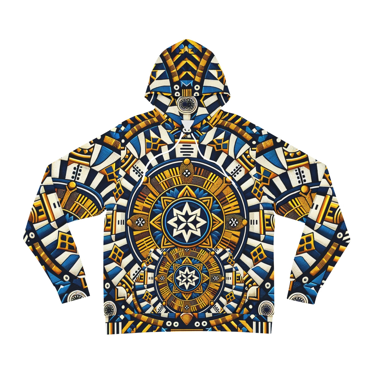 "Heritage Blend Kente Fusion Unisex Hoodie"