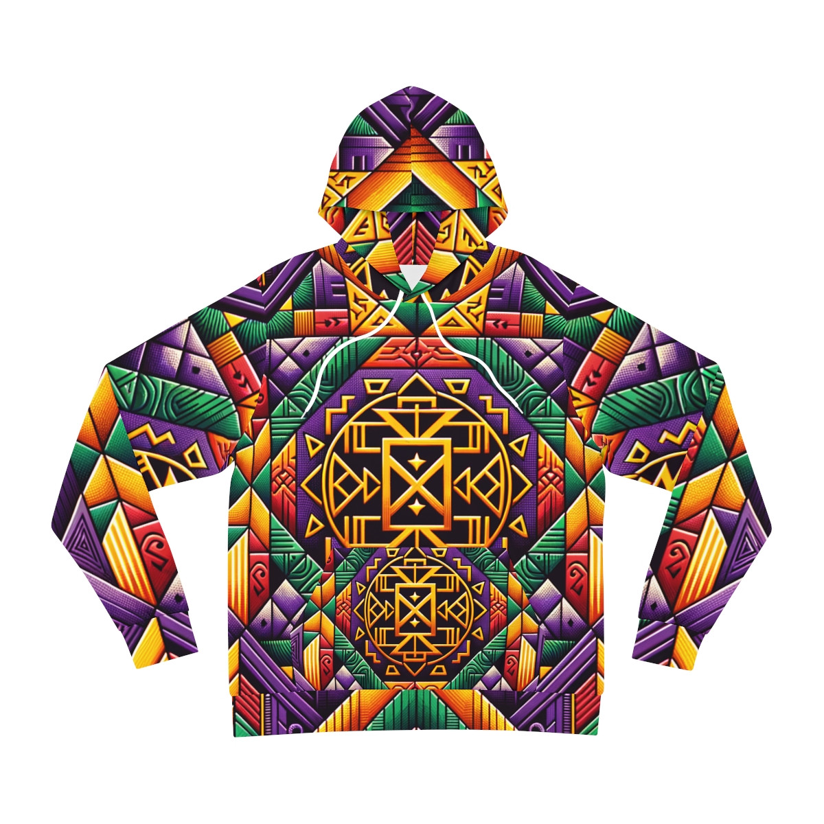 "AfroEclipse Kente Fusion Hoodie"