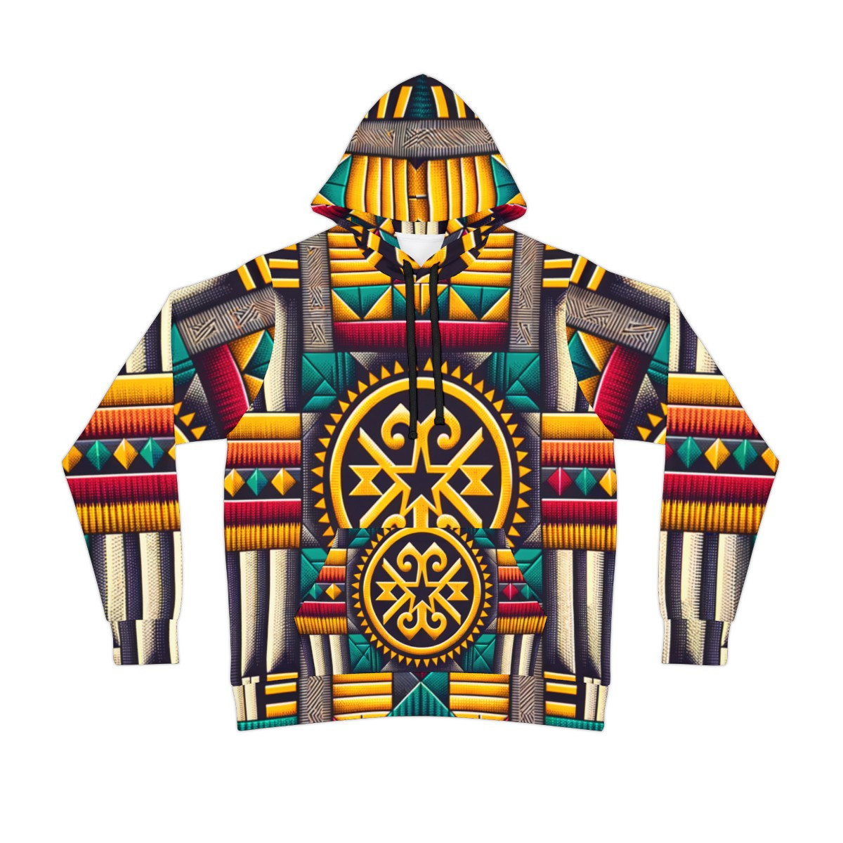 "Kente Kaleidoscope Unisex Performance Hoodie"