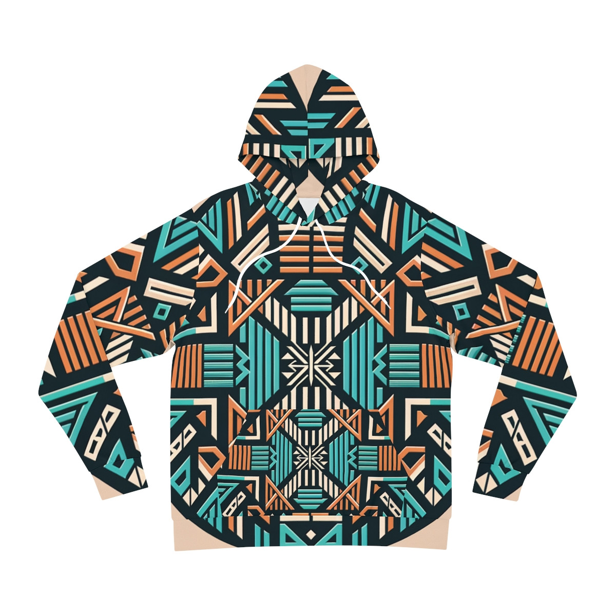 "Afro-Fusion Kente Couture Hoodie"