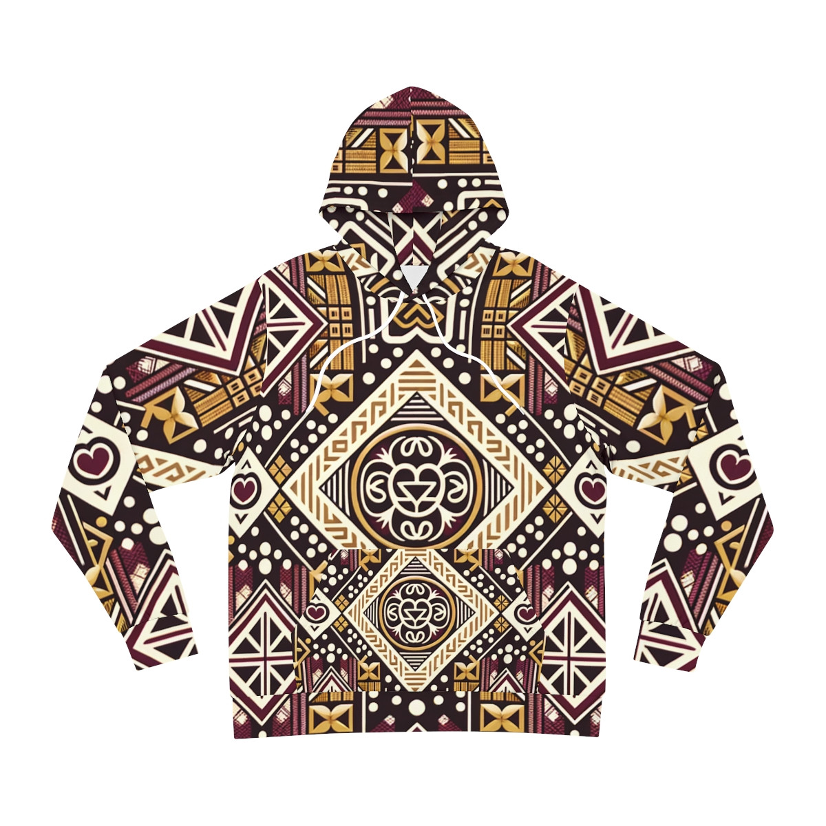 "CultureFusion Kaleidoscope Kente Hoodie"
