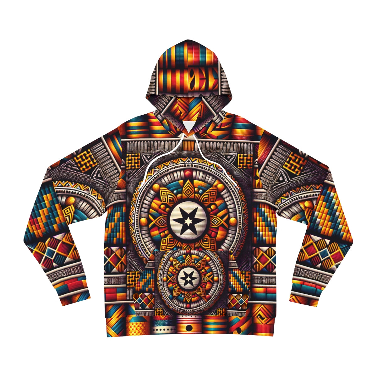 "Global Tapestry Unisex Kente Hoodie"