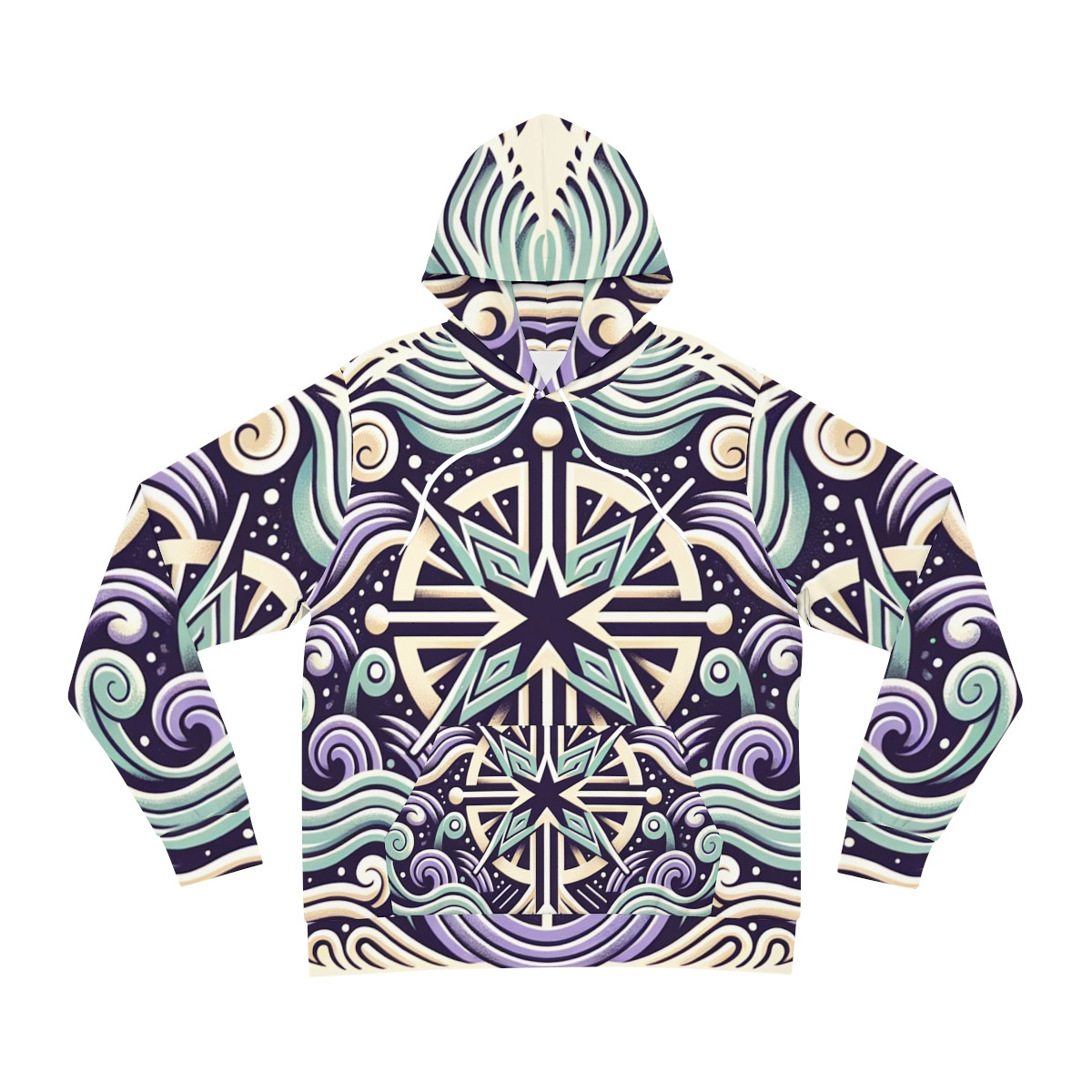 "Global Fusion Kente Style Unisex Hoodie"