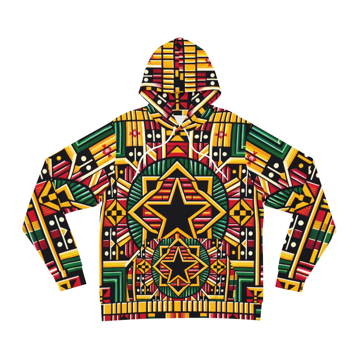 "AfroFusion Kente Kaleidoscope Unisex Hoodie"