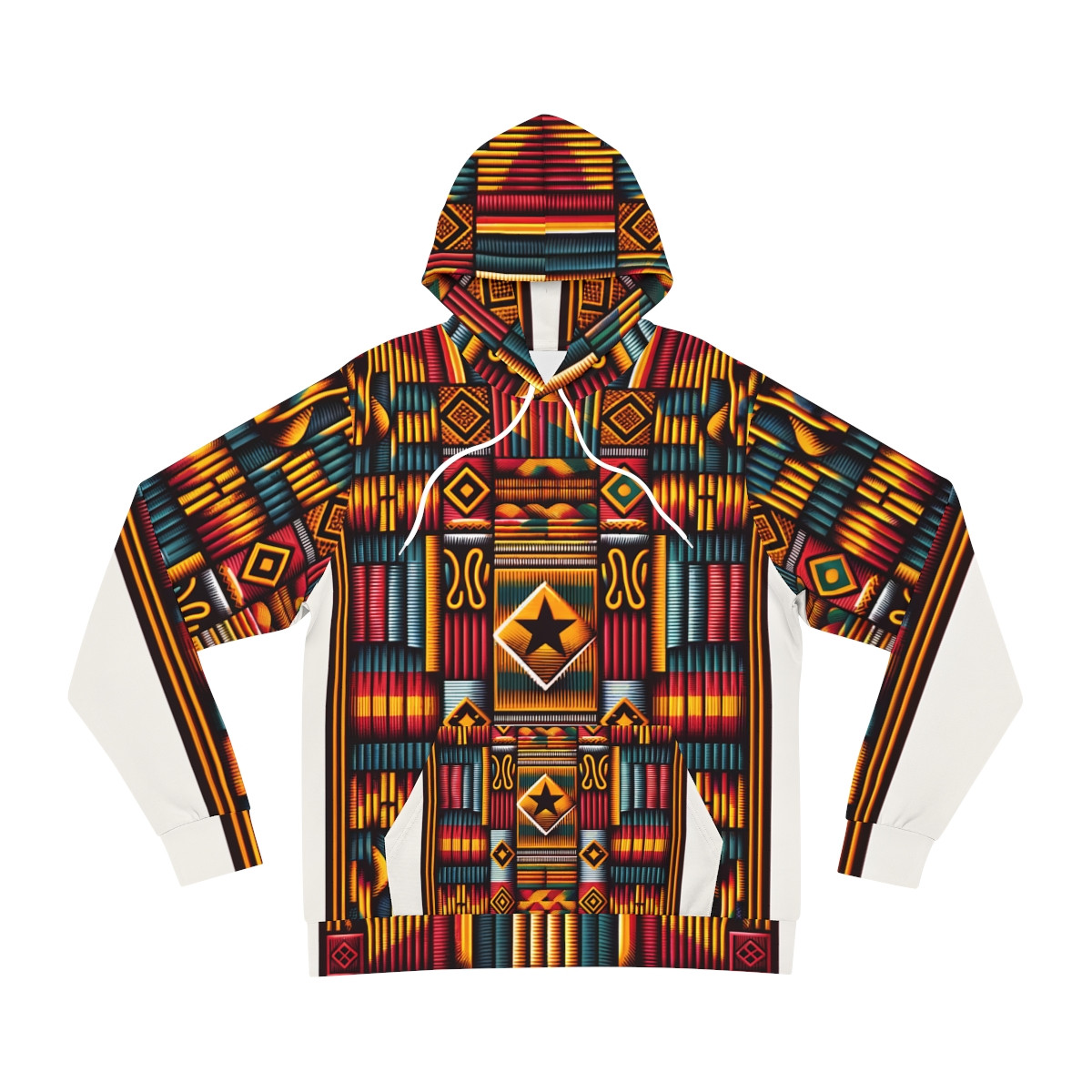 "Kente Kaleidoscope Unisex Fashion Hoodie"