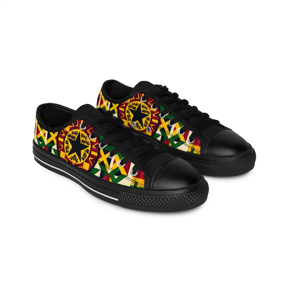 "KenteStride Fusion Sneakers" - Men's Sneakers
