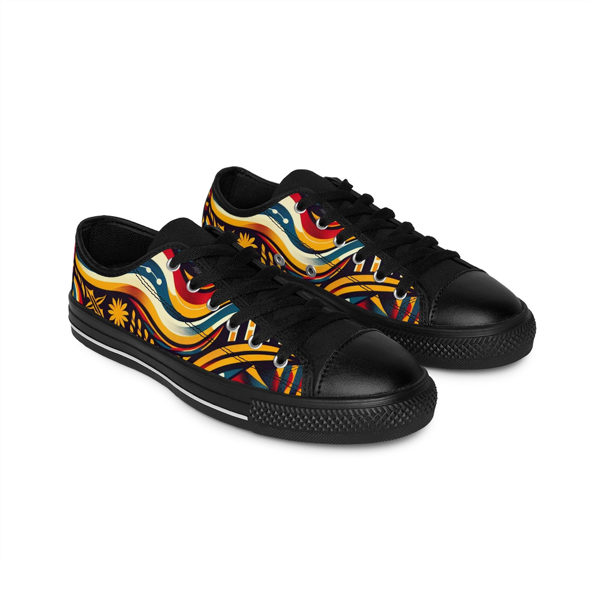 "HeritageStride Kente Fusion Sneakers" - Men's Sneakers