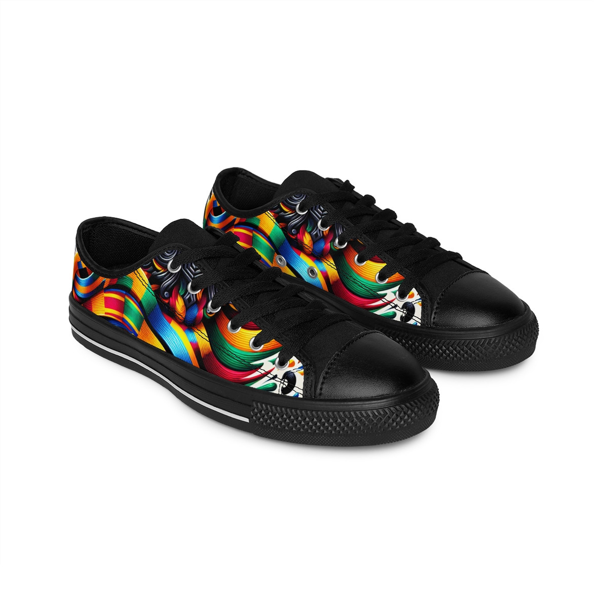 "AfroStride Fusion Kente Sneakers" - Men's Sneakers