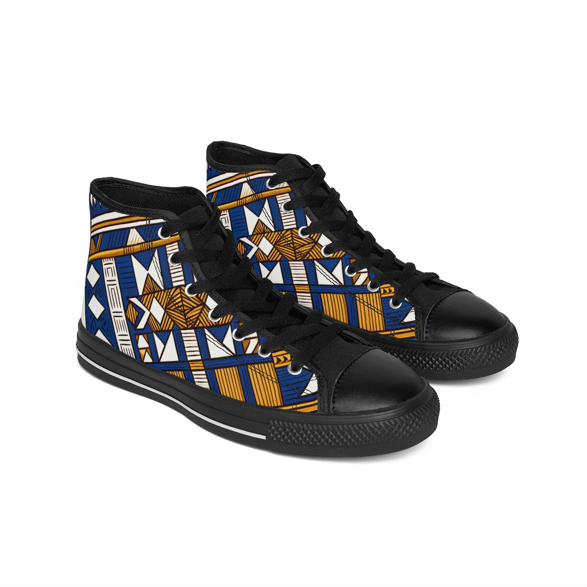 "KenteStride Fusion Sneakers" - Men's Classic Sneakers