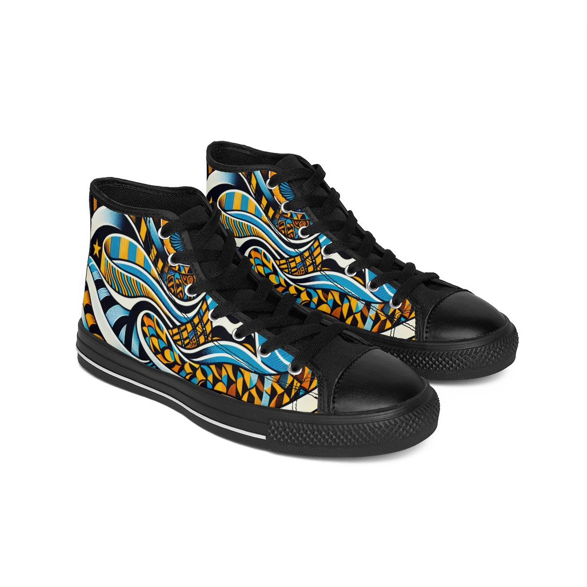 "KenteKicks: AfroFusion Sneakers" - Men's Classic Sneakers