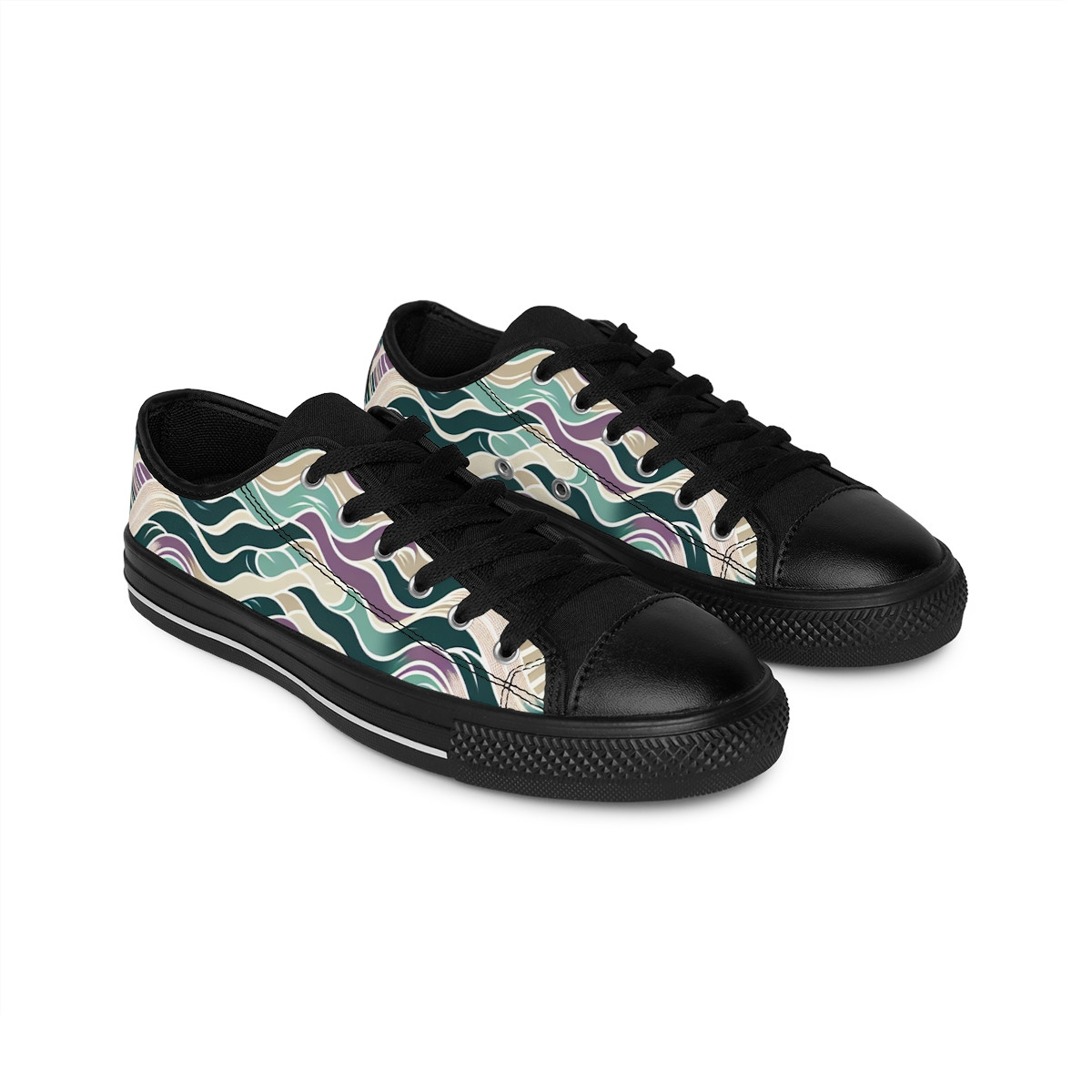 "Heritage Stride: Kente Kaleidoscope Sneakers" - Men's Sneakers