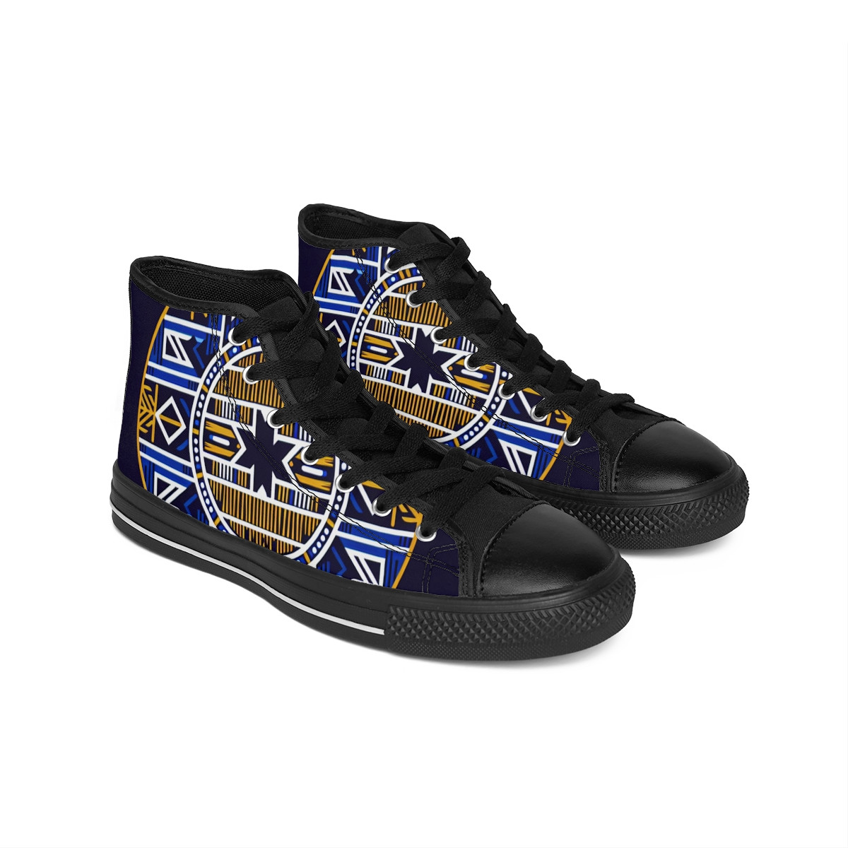 "AfroKicks: Kente Magic Sneakers" - Men's Classic Sneakers