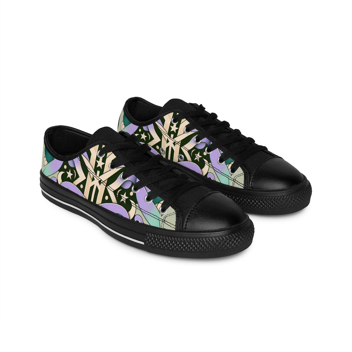 "Kente Kicks: Afro-Fusion Sneakers" - Men's Sneakers